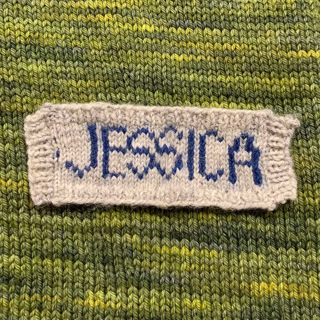 Knitting: Make a Steeked Nametag
