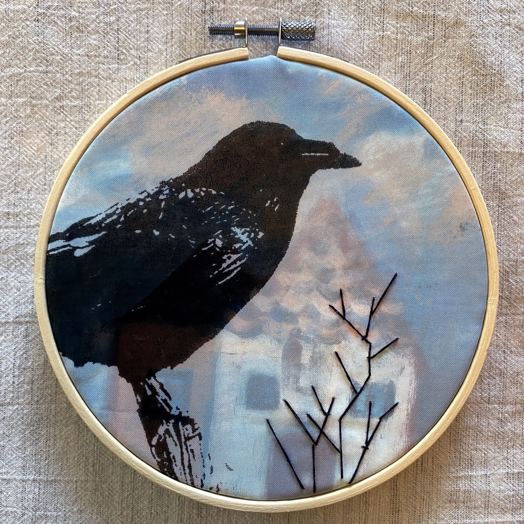 Screen Printing with Embroidery