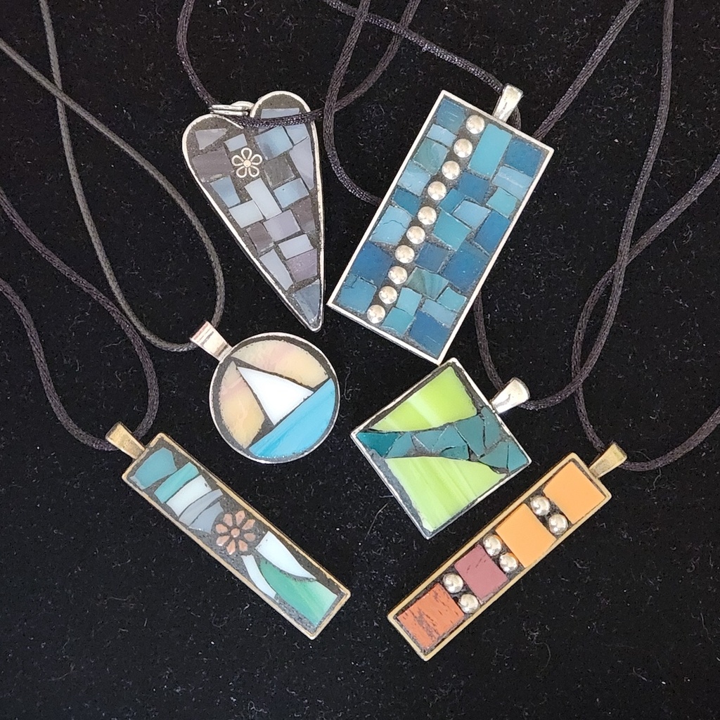 Youth: Introduction to Glass Mosaic Jewelry: Pendants (Ages 12-18)