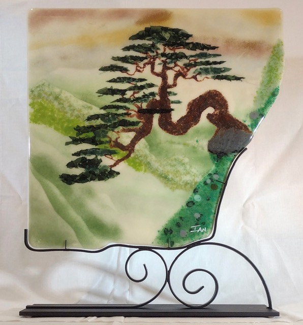 Focused Open Studio: Steel Display Stand for Glass Art