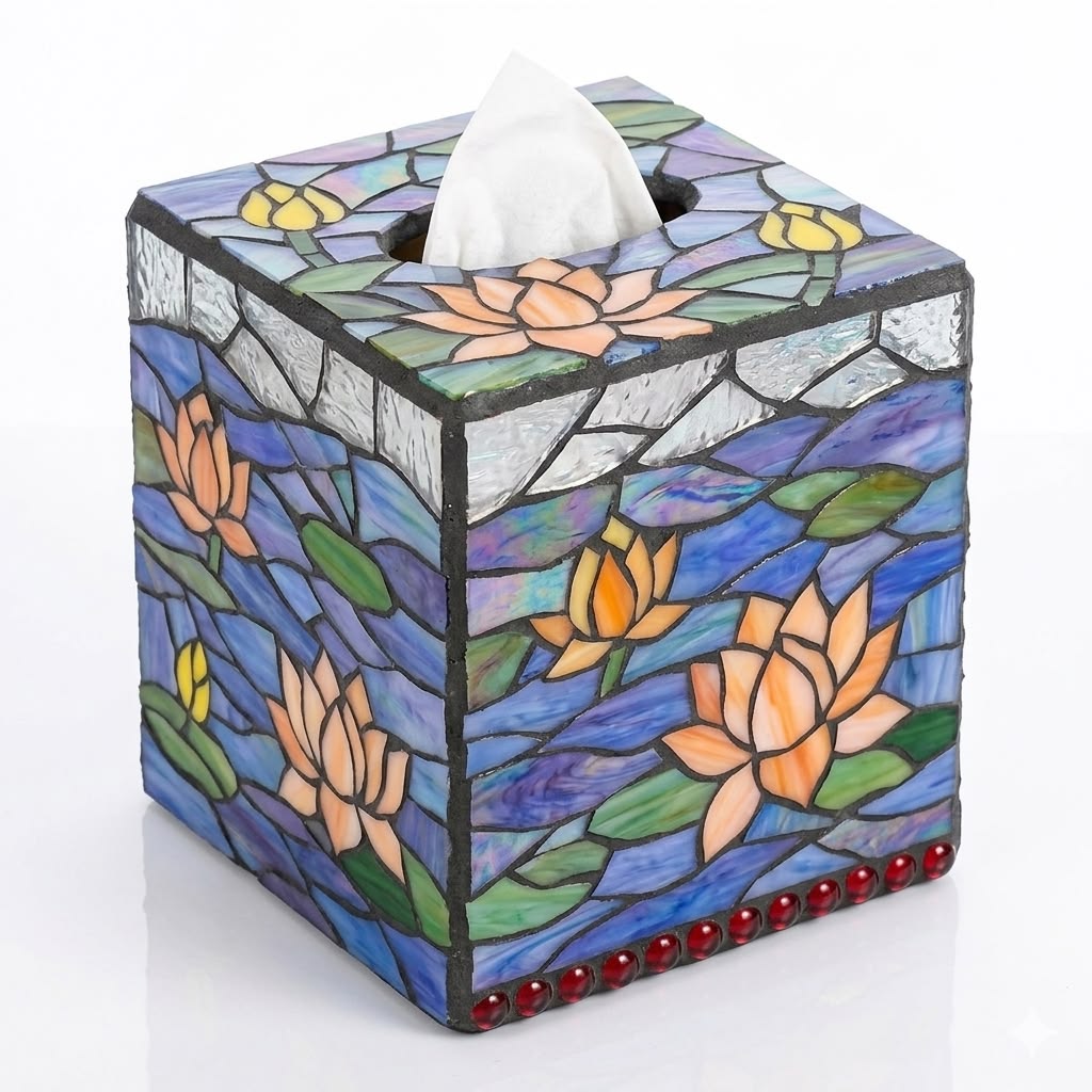 Glass Mosaic: Tissue Box