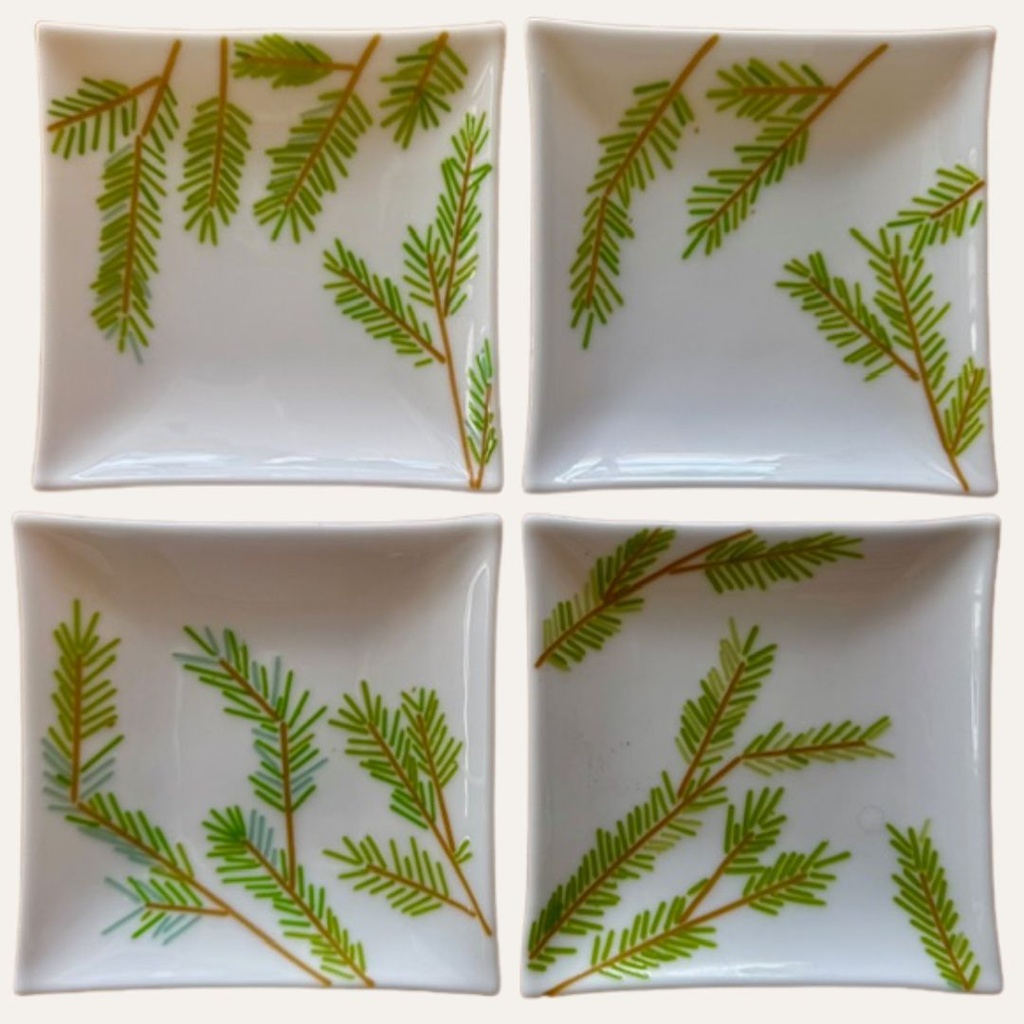 Festive Winter Plates 